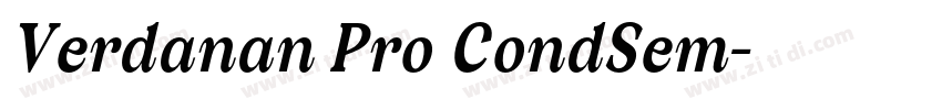 Verdanan Pro CondSem字体转换